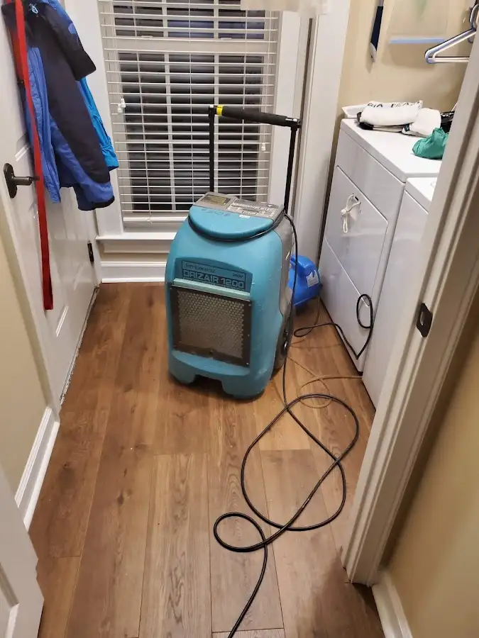 Commercial dehumidifier deployed for Flood Damage Cleanup in Rancho Mirage